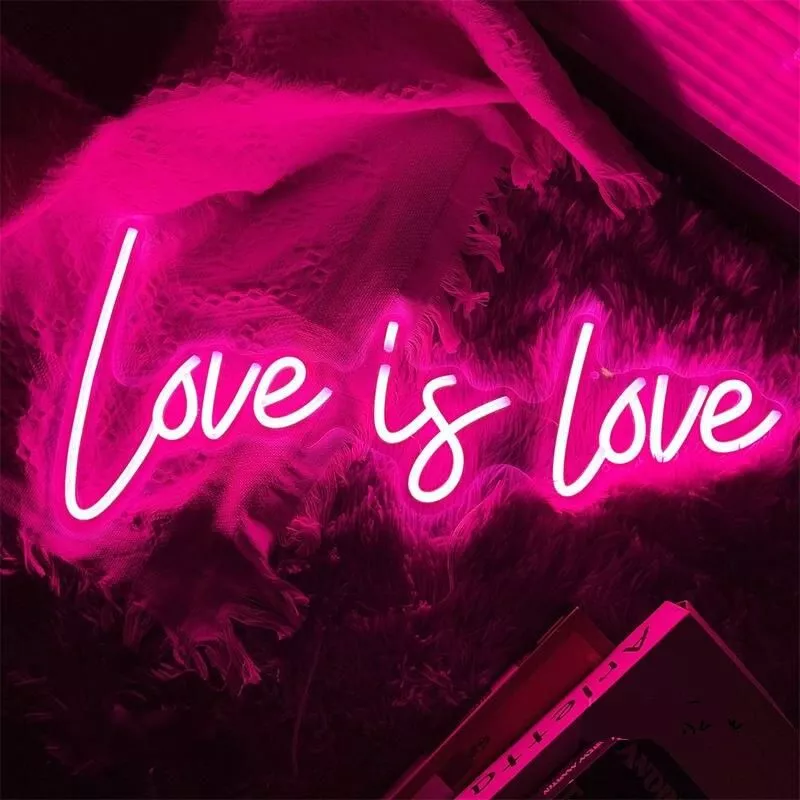 Love Is Love LED Neon Sign Pink Room Decoration Wedding Party Decor Birthday Gifts Neon Lights LED Sign USB Neon Lamp LED Lights Love Is Love LED Neon Sign Pink Room Decoration Wedding Party Decor Birthday Gifts Neon Lights LED Sign USB Neon Lamp LED Lights